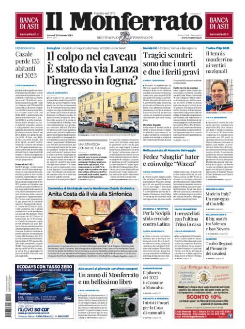 Il Monferrato - Edizione 5 del 19/01/2024